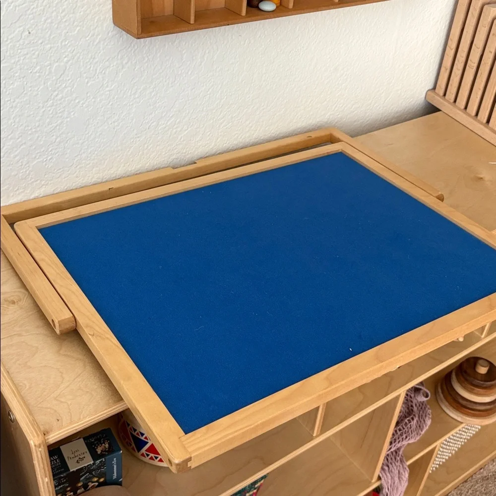Lakeshore Blue Felt Wooden Board | homeschool